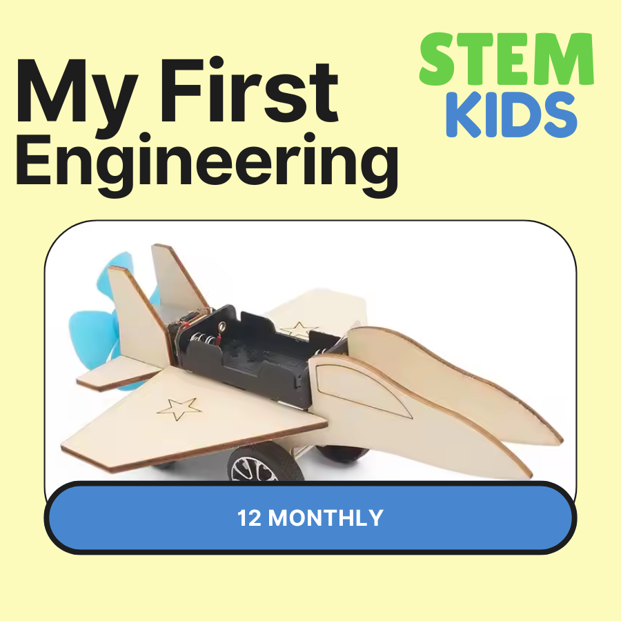 STEM subscription box for kids with hands-on engineering projects – 12 month plan